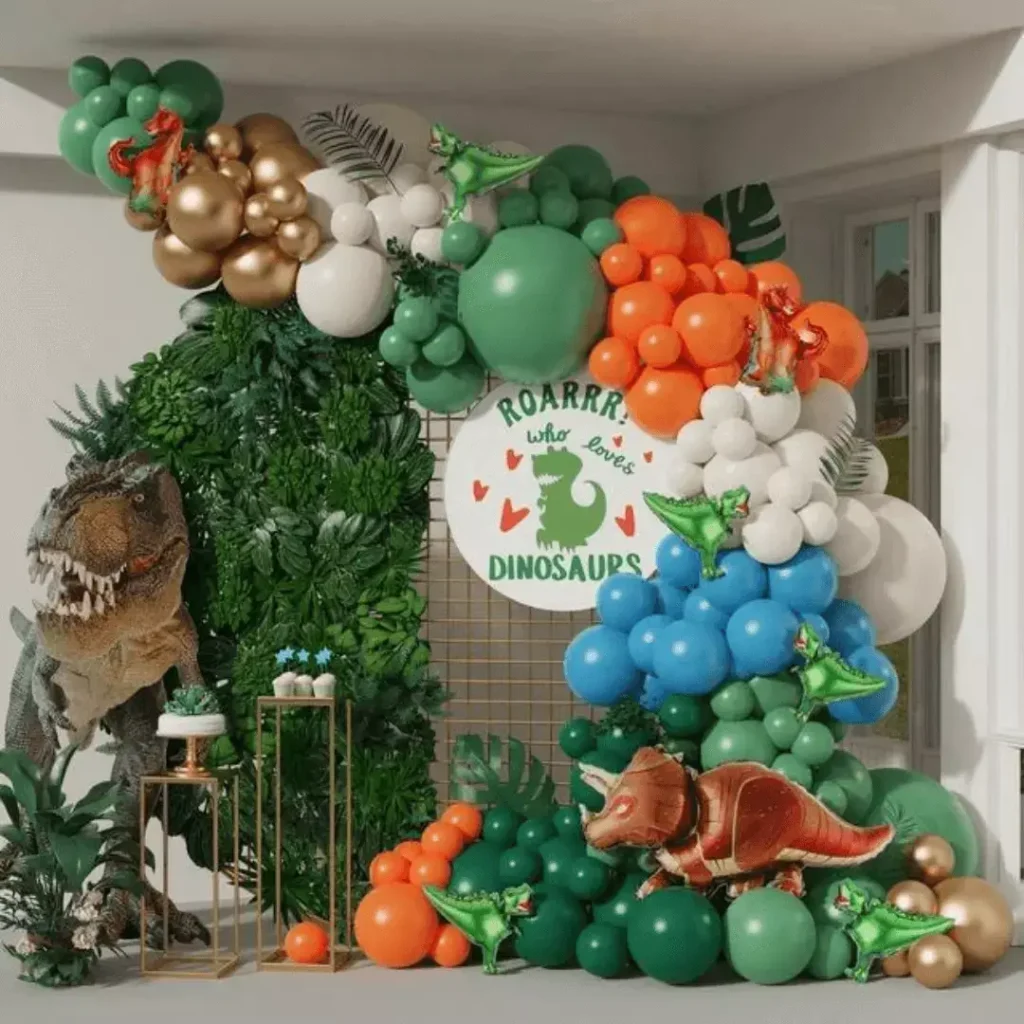 4 ejemplos para una decoracion sencilla para cumpleaños  Decoracion de  dinosaurios fiestas, Fiesta de cumpleaños de dinosaurio, Decoración de  fiestas infantiles